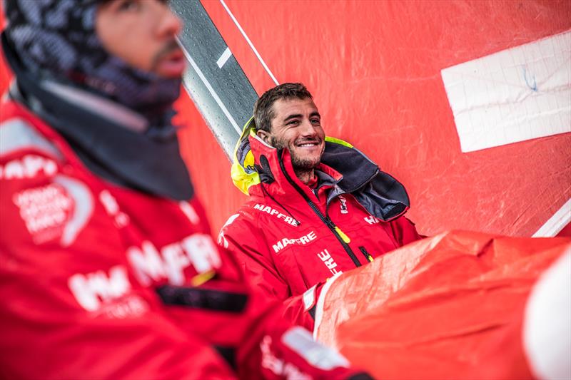 Leg 7 from Auckland to Itajai, day 14 on board MAPFRE, Blair Tuke, 31 March,  photo copyright Ugo Fonolla / Volvo Ocean Race taken at  and featuring the Volvo One-Design class