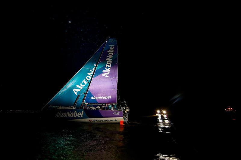 Volvo Ocean Race Leg 7 from Auckland to Itajai - Team AkzoNobel arrivals - photo © Pedro Martinez / Volvo Ocean Race