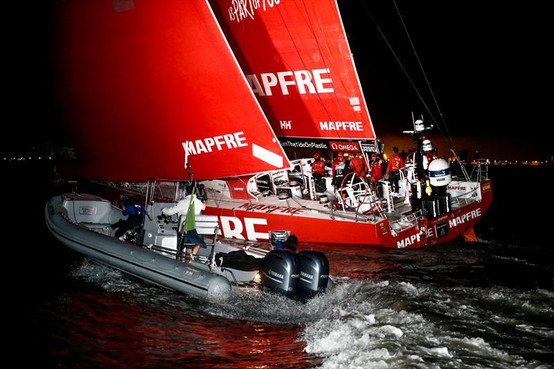 Leg 7 from Auckland to Itajai. Arrivals. 08 April,  photo copyright Pedro Martinez / Volvo Ocean Race taken at  and featuring the Volvo One-Design class