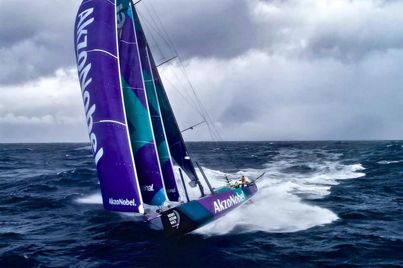 Leg 7 from Auckland to Itajai, day 11 on board AkzoNobel. 28 March,  photo copyright James Blake / Volvo Ocean Race taken at  and featuring the Volvo One-Design class