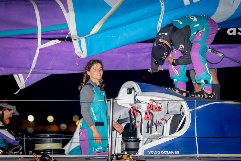 Team AkzoNobel's Martine Grael arrives into her home country - Leg 7 from Auckland to Itajai. Arrivals in Itajai. 05 April,  photo copyright Pedro Martinez / Volvo Ocean Race taken at  and featuring the Volvo One-Design class