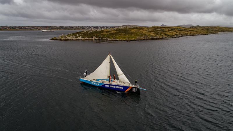 Vestas 11th Hour Racing leaves under motor and sail for Itajai - photo © Jeremie Lecaudey / Volvo Ocean Race