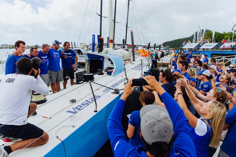 Vestas 11th Hour arrives in Itajai. 16 April, 2018. Leg 7 from Auckland to Itajai photo copyright Pedro Martinez / Volvo Ocean Race taken at  and featuring the Volvo One-Design class
