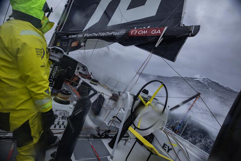 With 360VR, you can join Carlo Huisman ducking and dodging the big seas on Leg 7 from Auckland to Itajai, day 06 on board Brunel. . 23 March,  photo copyright Yann Riou / Volvo Ocean Race taken at  and featuring the Volvo One-Design class
