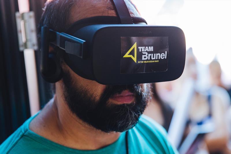 360VR is fast becoming the new fan experience for watching yacht racing - Leg 8, Itajai stopover. Race Village. Brunel Team Base. 08 April,  photo copyright Pedro Martinez / Volvo Ocean Race taken at  and featuring the Volvo One-Design class