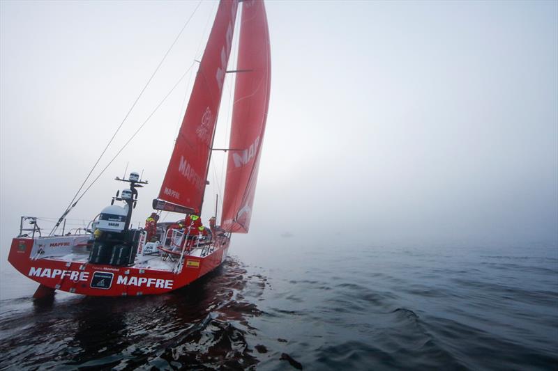 MAPFRE - Leg 8 from Itajai to Newport. Arrivals. 08 May, 2018 photo copyright Jesus Renedo / Volvo Ocean Race taken at  and featuring the Volvo One-Design class