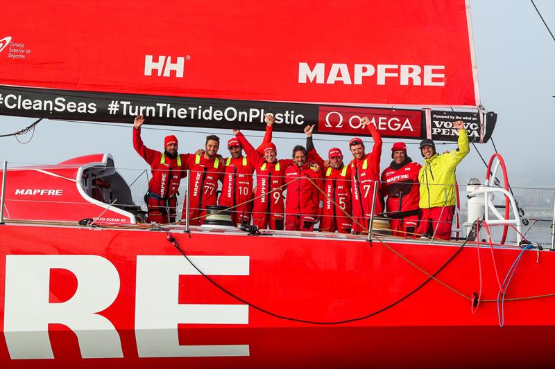 MAPFRE - Leg 8 from Itajai to Newport. Arrivals. 08 May,  photo copyright Jesus Renedo / Volvo Ocean Race taken at  and featuring the Volvo One-Design class