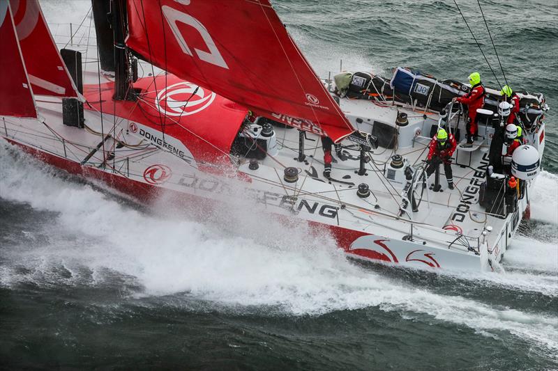 Dongfeng - Leg 11, from Gothenburg to The Hague, day 03. Heli LIVE as the fleet blast south, eyes set on The Hague. 23 June, . - photo © Ainhoa Sanchez / Volvo Ocean Race