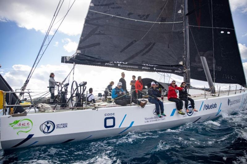Johannes Schwarz's Volvo 70 Green Dragon making their way to start of the 7th RORC Transatlantic Race from Puerto Calero, Lanzarote, C.I. - photo © RORC / James Mitchell