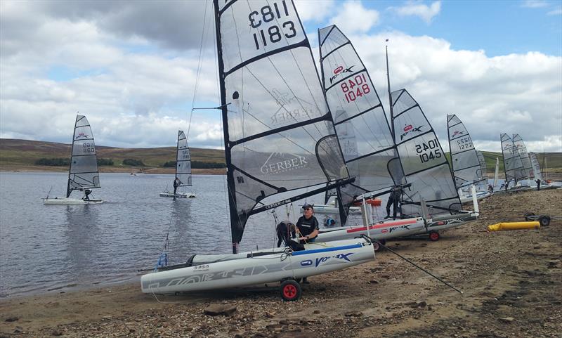 Vortex nationals at Yorkshire Dales photo copyright Dave Baxter taken at Yorkshire Dales Sailing Club and featuring the Vortex class