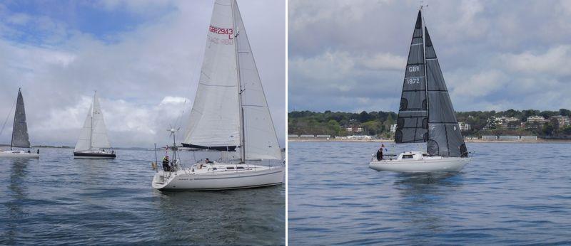 Poole Yacht Racing Association Two-Handed Mini Series starts with very little wind - photo © PYRA