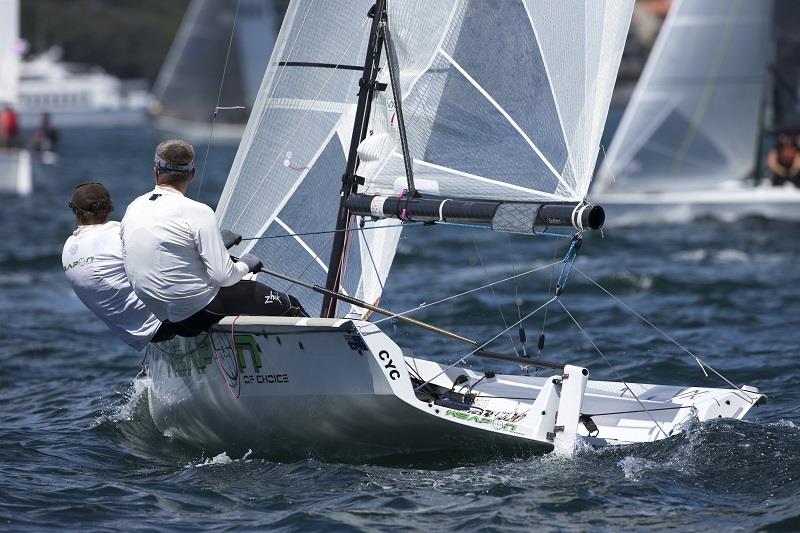 Fred Kasparek and his Weapon of Choice on day two of the Sydney Harbour Regatta - photo © Andrea Francolini