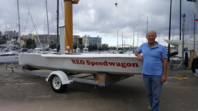 Andrew York next to REO Speedwagon photo copyright York famil taken at Whitsunday Sailing Club and featuring the VX One class