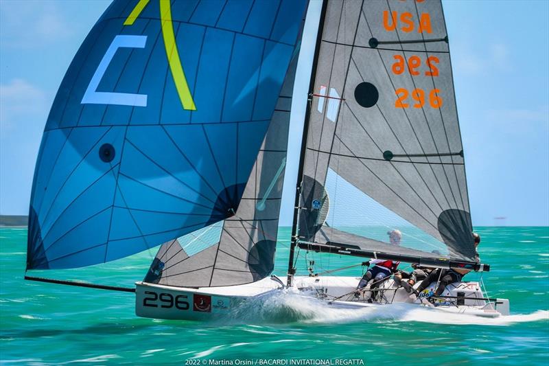 The VX One ‘Tudo Bem' wins race 6 on day 2 at Bacardi Cup Invitational Regatta photo copyright Martina Orsini taken at Coral Reef Yacht Club and featuring the VX One class