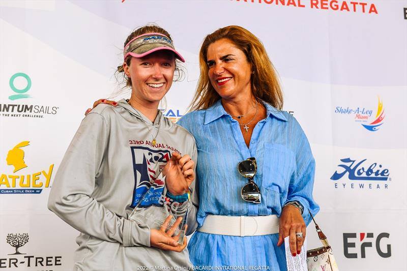 Kaitlyn Liebel wins EFG Rising Star Award - Bacardi Cup Invitational Regatta 2022 photo copyright Martina Orsini taken at Coral Reef Yacht Club and featuring the VX One class