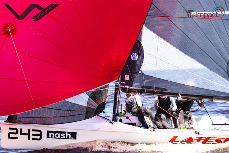 Nash Advisory VX One Australian Nationals - LateShift in action - First Senior Helm and First Female photo copyright Andrew Snell for @sailorgirlHQ taken at Royal Brighton Yacht Club and featuring the VX One class