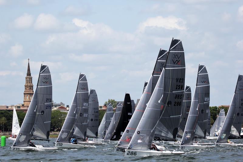 With the beautiful southern city of Charleston, South Carolina as the scenic backdrop, Charleston Race Week 2024 at Patriots Point is ready to go and looks forward to hosting over 1200+ sailors to the USS Yorktown from April 18-21, 2024 photo copyright Priscilla Parker/CRW2023 taken at Charleston Yacht Club and featuring the VX One class