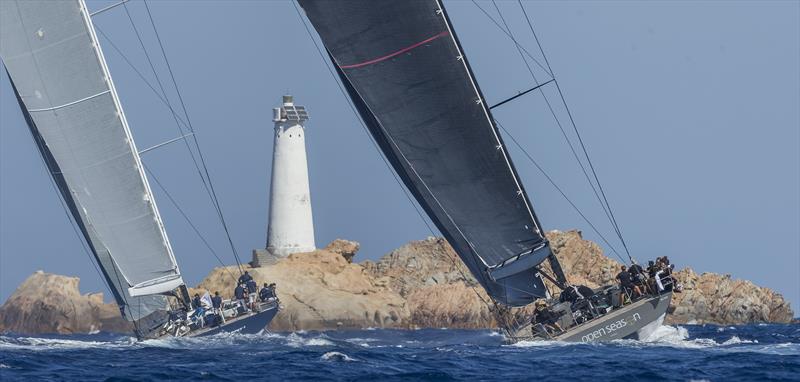 Magic Carpet Cubed (Wally 100) and Open Season (Wally 94) at the Maxi Yacht Rolex Cup photo copyright Carlo Borlenghi / Rolex taken at Yacht Club Costa Smeralda and featuring the Wally class
