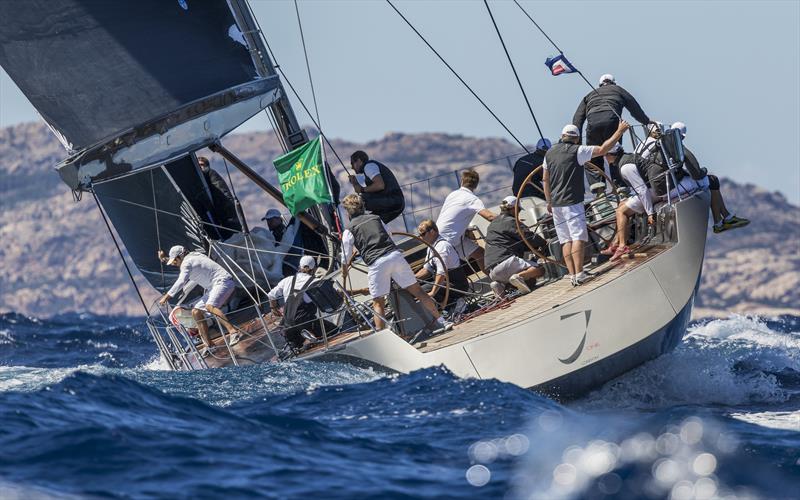 J One ahead of the Maxi Yacht Rolex Cup photo copyright Luca Butto taken at Yacht Club Costa Smeralda and featuring the Wally class