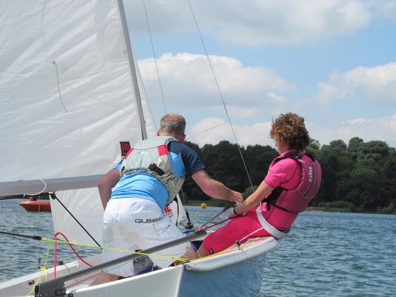 Finding the wind successfully in the Hollowell Saturday Summer Series photo copyright Robin Buxton taken at Hollowell Sailing Club and featuring the Wanderer class