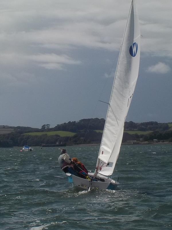 Jack Mann & Beth Cowd heading for Millbrook at the Torpoint Mosquito Dinghy Regatta photo copyright Austin Fuller taken at Torpoint Mosquito Sailing Club and featuring the Wanderer class