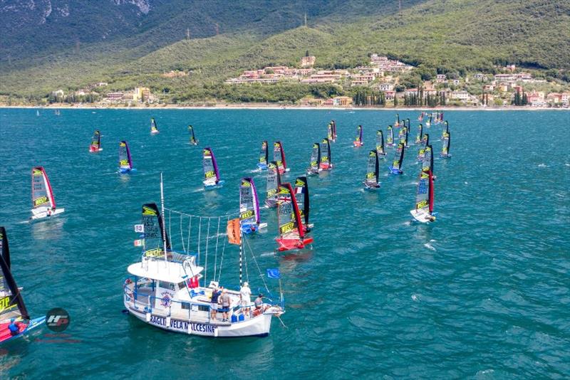 Big fleets and one-design racing is a feature of the class and is growing at a rapid pace - photo © WASZP class