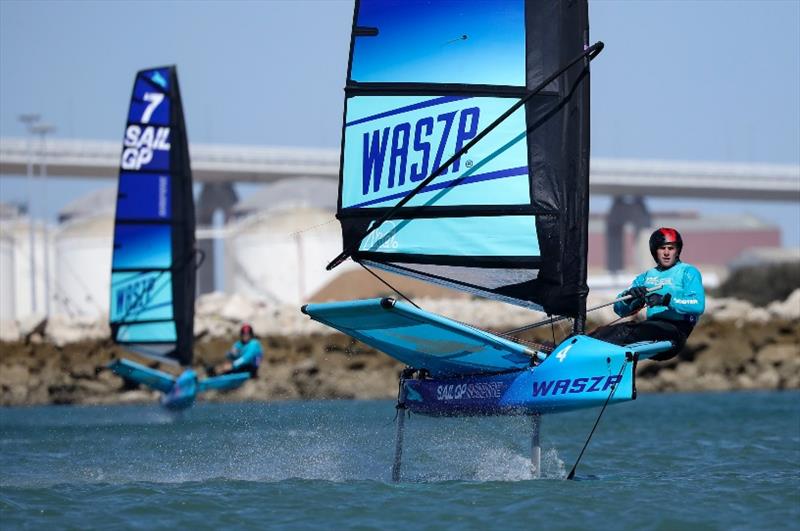 All the action from SailGP Inspire Cadiz photo copyright Felix Diemer for SailGP taken at  and featuring the WASZP class