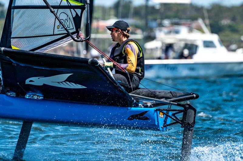 Conall Green wins the Australian WASZP Nationals day 4 photo copyright FSR Industries taken at Perth Dinghy Sailing Club and featuring the WASZP class
