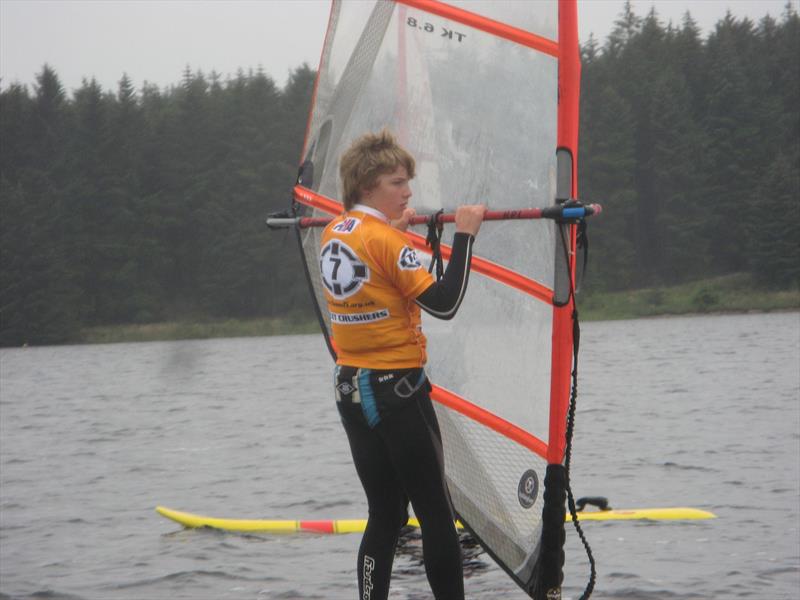 Pip Heywood, 6.8m champion in the Team 15 Interclub event at Kielder Water photo copyright Judy Scullion taken at Kielder Water Sailing Club and featuring the Windsurfing class