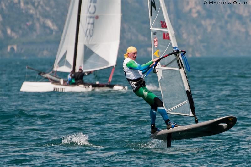 The Foiling Week (TFW) mixed fleet race photo copyright Martina Orsini taken at Fraglia Vela Malcesine and featuring the Windsurfing class