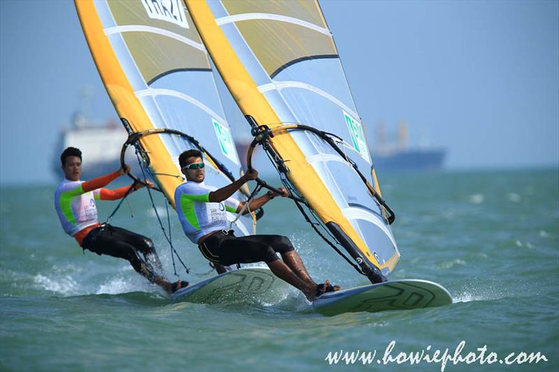RS:One Asian Windsurfing Championship 2015 day 1 photo copyright Howie Choo / www.howiephoto.com taken at  and featuring the Windsurfing class