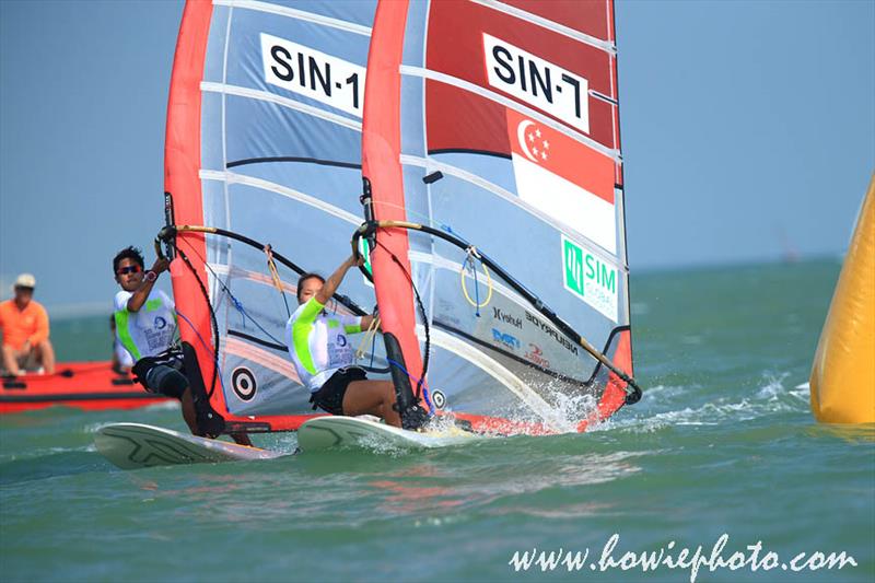 RS:One Asian Windsurfing Championship 2015 day 1 photo copyright Howie Choo / www.howiephoto.com taken at  and featuring the Windsurfing class