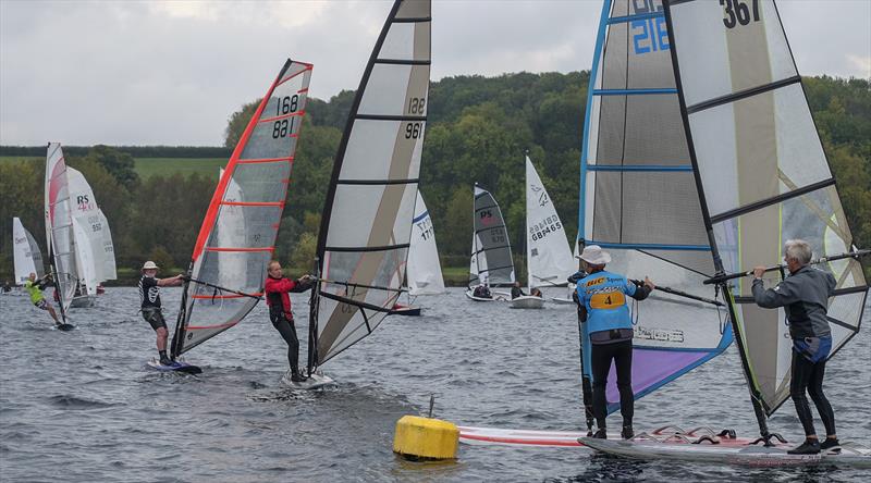 A busy weekend at Notts County Sailing Club photo copyright David Eberlin taken at Notts County Sailing Club and featuring the Windsurfing class