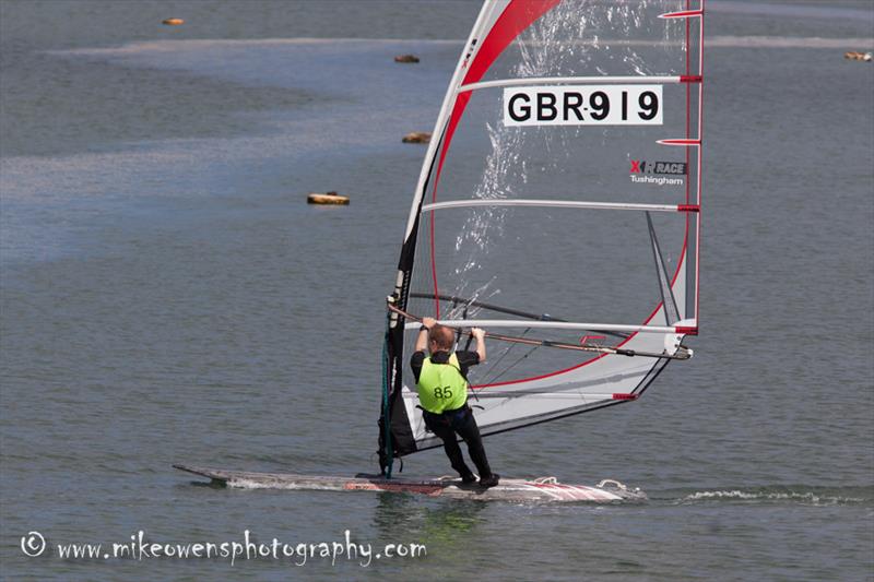Rob Kent during the 2016 Round Hayling Island Race photo copyright Mike Owens / www.mikeowensphotography.com taken at  and featuring the Windsurfing class