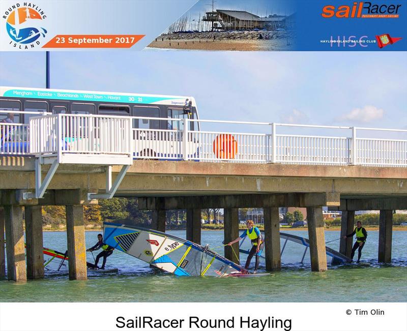 2017 SailRacer Round Hayling Race photo copyright Tim Olin / www.olinphoto.co.uk taken at Hayling Island Sailing Club and featuring the Windsurfing class