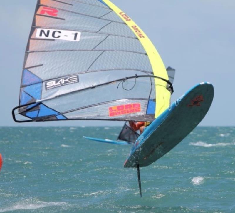 Alexandre Rouys flew over from New Caledonia and scored second overall photo copyright David Bell taken at Royal Queensland Yacht Squadron and featuring the Windsurfing class