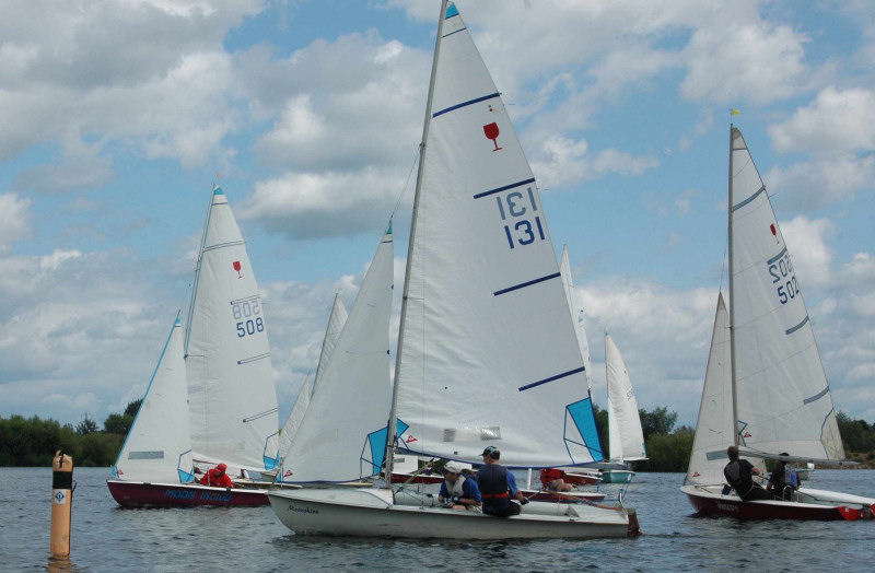 The Wineglass class association is celebrating the 50th year of the dinghy photo copyright Andy Rigby taken at Fishers Green Sailing Club and featuring the Wineglass class