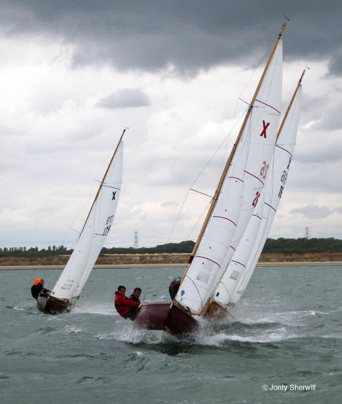 Strong winds for the XOD Central Solent Championships photo copyright Jonty Sherwill taken at Hamble River Sailing Club and featuring the XOD class