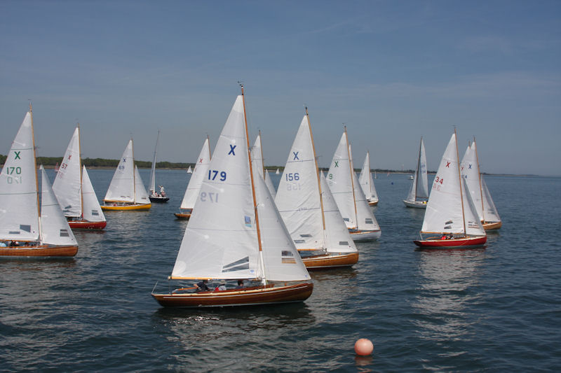 Very light winds for race 5 of the Lymington XOD Saturday series photo copyright Fenella Lees taken at Royal Lymington Yacht Club and featuring the XOD class