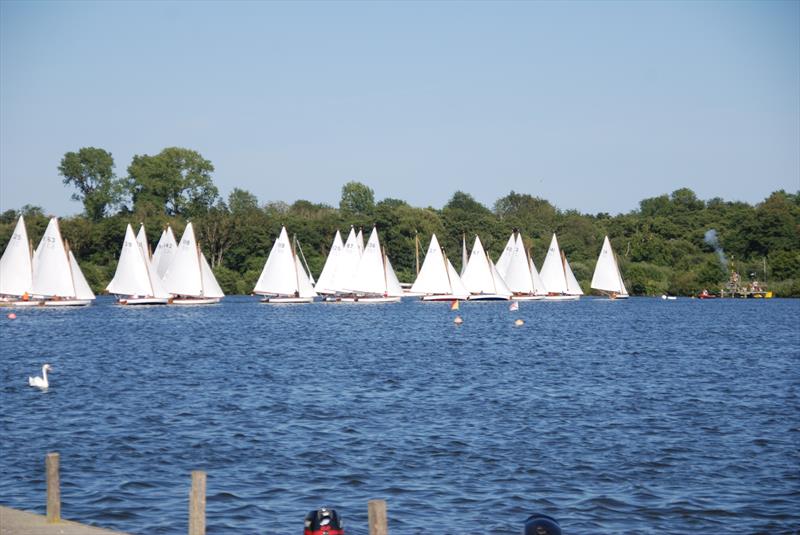 Start of the Gold Cup at Wroxham Week photo copyright Bill Webber & Ivan Ringwood taken at Norfolk Broads Yacht Club and featuring the Yare & Bure One Design class