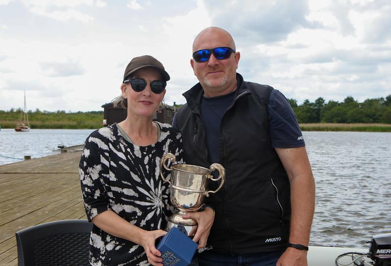 Chris Bunn & Niki Tansley win the Yare & Bure One Design open meeting at Norfolk Punt Club - photo © Robin Myerscough