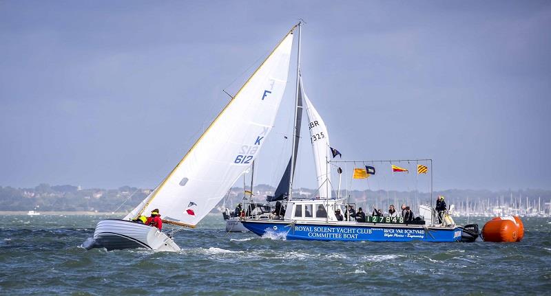 Taittinger Royal Solent Yacht Club Regatta photo copyright Jake Sugden taken at Royal Solent Yacht Club and featuring the Folkboat class
