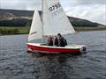 Andrew Redrup, Freya Redrup and David McKee during Dovestone Sailing Club's Discover Sailing event 