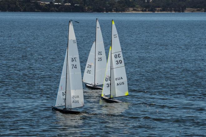 Downwind in a light breeze - 2018 ARYA Ten Rater National Championships - Day 2 photo copyright Robert Gavin taken at Montrose Bay Yacht Club and featuring the 10 Rater class