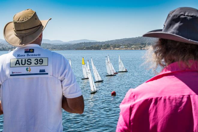 Another good start by Bennett - 2018 ARYA Ten Rater National Championships - Day 2 photo copyright Robert Gavin taken at Montrose Bay Yacht Club and featuring the 10 Rater class