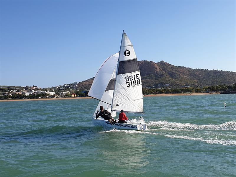 Chris Mann and Luke Johnson - Sailing 'Pigs In Space Too' - National 125 North Queensland Titles photo copyright Peter Campbell taken at Townsville Sailing Club and featuring the 125 class