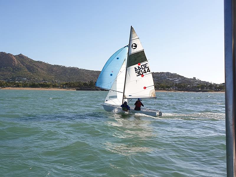 Tilley Pain and Kara De Lucy - 'Teena' - National 125 North Queensland Titles photo copyright Peter Campbell taken at Townsville Sailing Club and featuring the 125 class