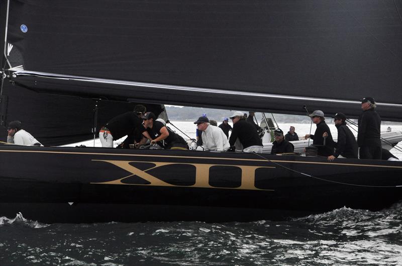 Action aboard Challenge XII at this year's 12 Metre North American Championship - photo © SallyAnne Santos / Windlass Creative