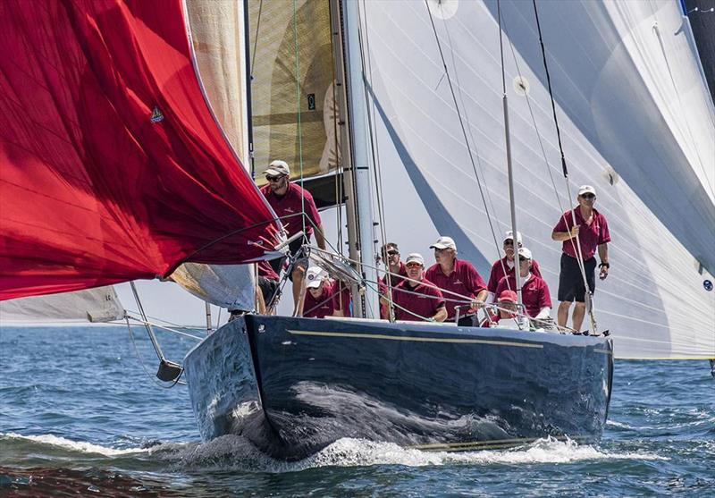 Defender during the 2017 Queen's Cup photo copyright Steve Cloutier taken at  and featuring the 12m class