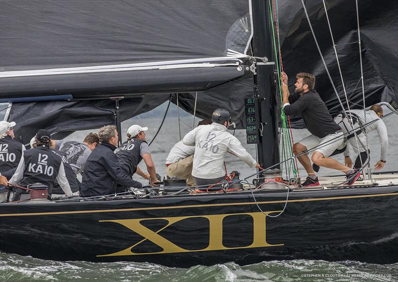 Action aboard Challenge XII at the 2017 Newport Trophy photo copyright Stephen R Cloutier taken at Ida Lewis Yacht Club and featuring the 12m class